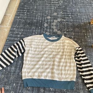 striped crew neck